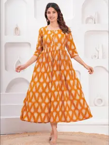 FASHION CLOUD Floral Printed Pure Cotton Maternity Feeding Kurti