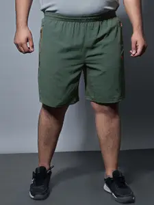 Technosport Men Plus Size Solid Slim Fit  Sports Shorts with TECHNOLITE