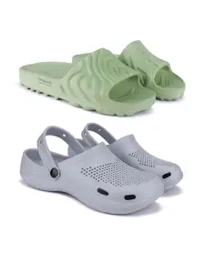 BERSACHE Men Set Of 2 Comfort Sandals