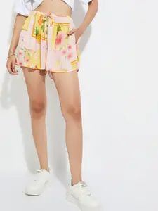 max Women Floral Printed High-Rise Regular Fit Shorts