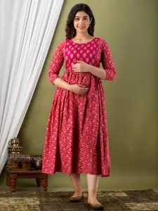 FASHION CLOUD Women Pink Kurtis