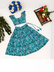 Shoryam Fashion Girls Printed Ready to Wear Lehenga &