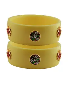 Vidhya Kangan Beige Plastic Bangles