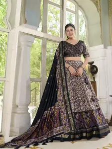 Aika Printed Ready to Wear Lehenga & Unstitched Blouse With Dupatta