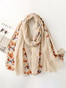 QUECY Women Embroidered Scarf