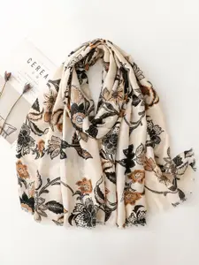 QUECY Women Floral Printed Scarf