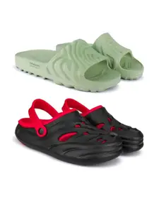 BERSACHE Men Set Of 2 Comfort Sandals