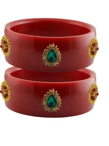Vidhya Kangan Red Plastic Bangles