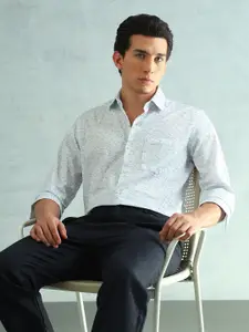 Arrow Printed Classic Spread Collar Pure Cotton Formal Shirt