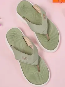 Style Height Women Green Flip Flops