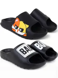 Pampy Angel Men Black Flip Flops