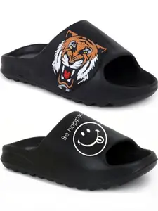 Pampy Angel Men Black Flip Flops