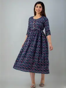 FASHION CLOUD Women Blue Kurtis