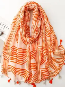 QUECY Women Striped Scarf