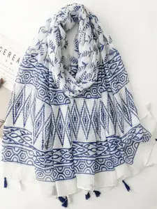 QUECY Women Geometric Printed Scarf