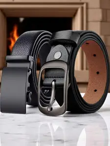 Roadster Black Formal Slim Belts