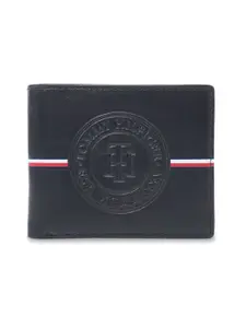 Tommy Hilfiger Men Textured Leather Two Fold Wallet