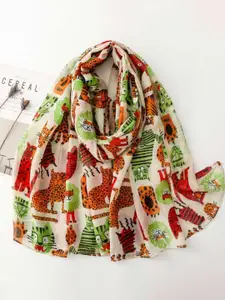 QUECY Women Animal Printed Scarf