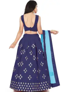 Shoryam Fashion Girls Thread Work Ready to Wear Lehenga & Blouse With Dupatta