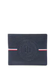 Tommy Hilfiger Men Textured Leather Two Fold Wallet