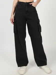 Bene Kleed Women Relaxed Fit High-Rise Cotton Cargo