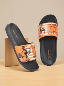 Woodland Men Printed Sliders Flip Flops