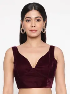 flaher V-Neck Sleeveless Saree Blouse