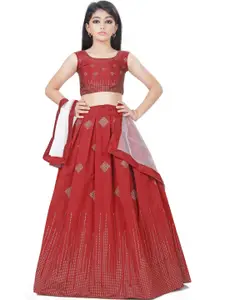 Shoryam Fashion Girls Printed Ready to Wear Lehenga & Blouse With Dupatta