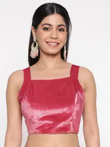 flaher Square Neck Sleeveless Saree Blouse