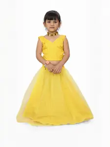 Shoryam Fashion Girls Embroidered Ready to Wear Lehenga &