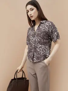 CODE by Lifestyle Animal Printed Short Sleeves Shirt