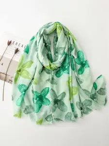 QUECY Women Floral Printed Scarf