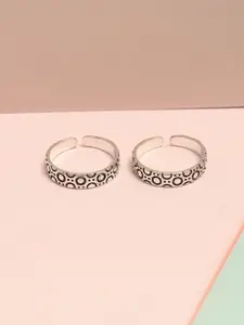 LeCalla Rhodium-Plated Toe Rings