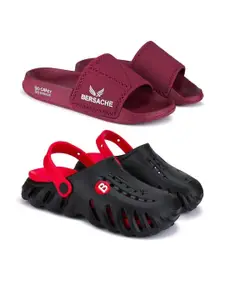 BERSACHE Men Set Of 2 Comfort Sandals