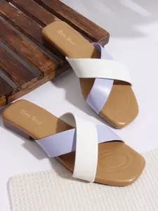 Retro Walk Women Colourblocked Mules Flats