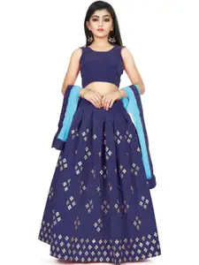 Shoryam Fashion Girls Sequinned Ready to Wear Lehenga & Blouse With Dupatta