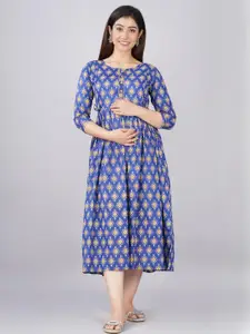 FASHION CLOUD Women Purple Kurtis
