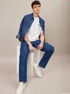 The Roadster Lifestyle Co. Cozy Cool Loose Relaxed Fit Cargo Fit Jeans