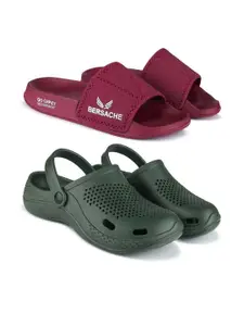 BERSACHE Pack of 2 Men Comfort Sandals