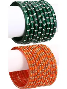 SOMIL Glass Handcrafted Bangles set