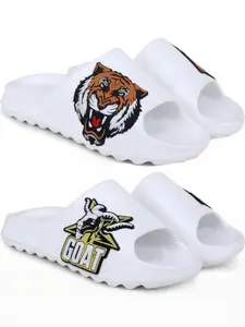 Pampy Angel Men White Flip Flops