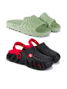 BERSACHE Men Set Of 2 Comfort Sandals