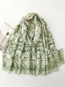 QUECY Women Ethnic Motifs Printed Scarf