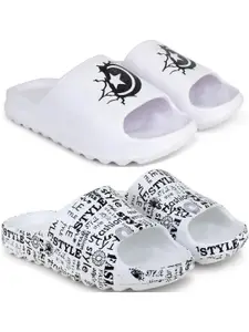 Pampy Angel Men White Flip Flops