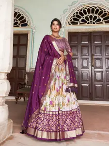 Aika Printed Ready to Wear Lehenga & Unstitched Blouse With Dupatta