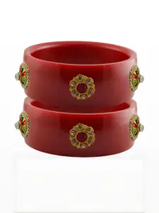 Vidhya Kangan Red Plastic Bangles