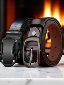 Roadster Black Formal Slim Belts