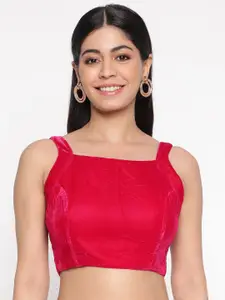 flaher Square Neck Sleeveless Saree Blouse