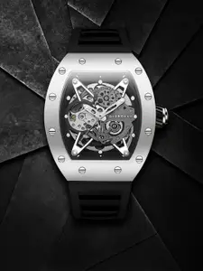 GIORDANO Men Bracelet Style Straps Analogue Automatic Motion Powered Watch GZ-50145-02