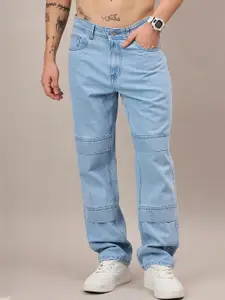 The Roadster Lifestyle Co. Men Straight Fit Mid-Rise Pure Cotton Jeans